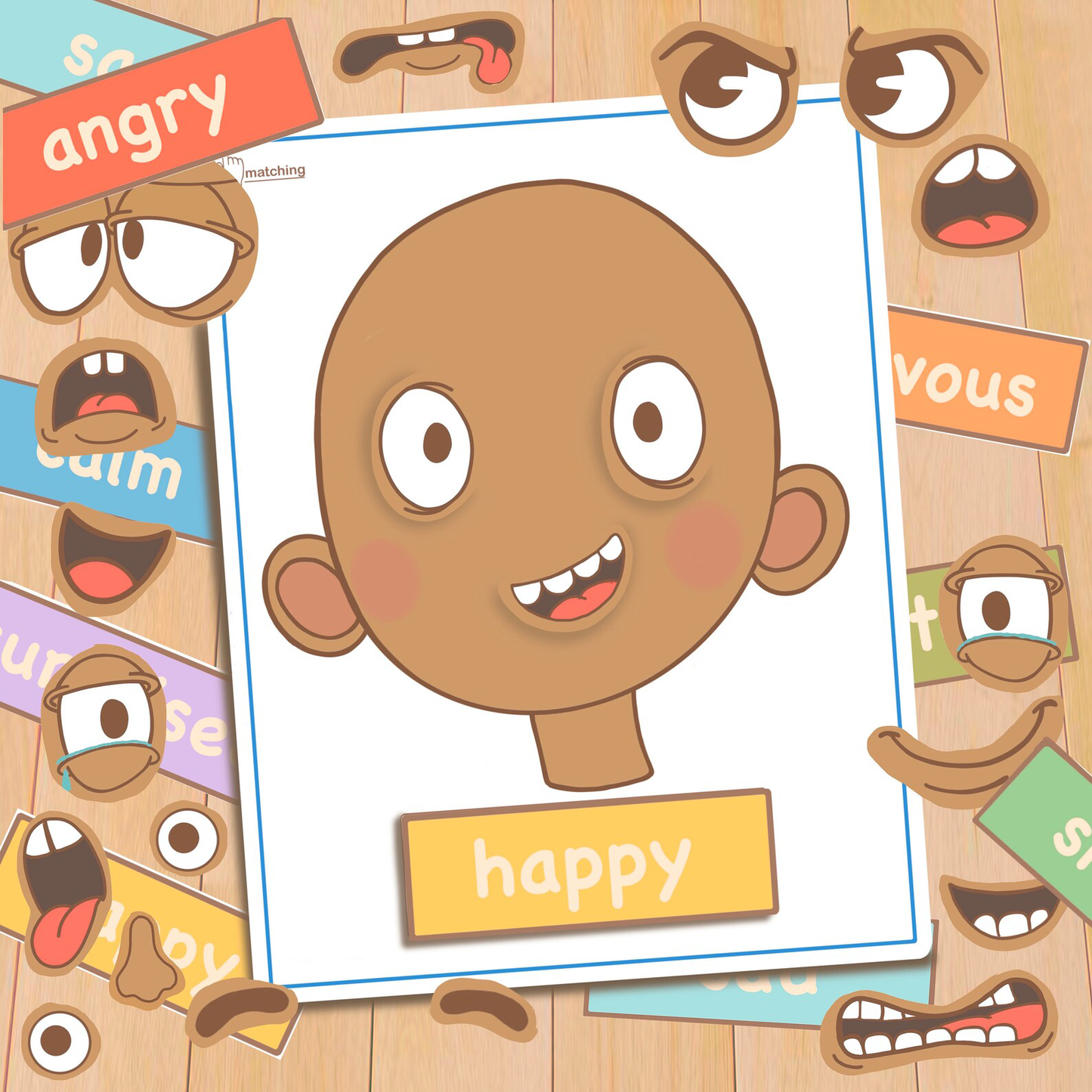 Emotions Toddler Activities, Printable Montessori Materials, Kindergarten Homeschool Preschool Learning Folder